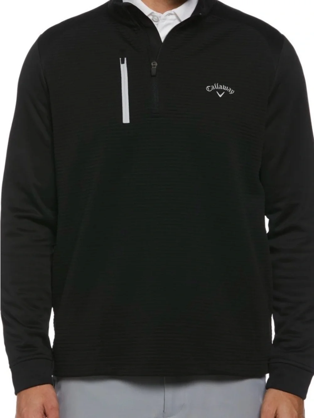 Callaway Black Quarter-Zip Golf Pullover